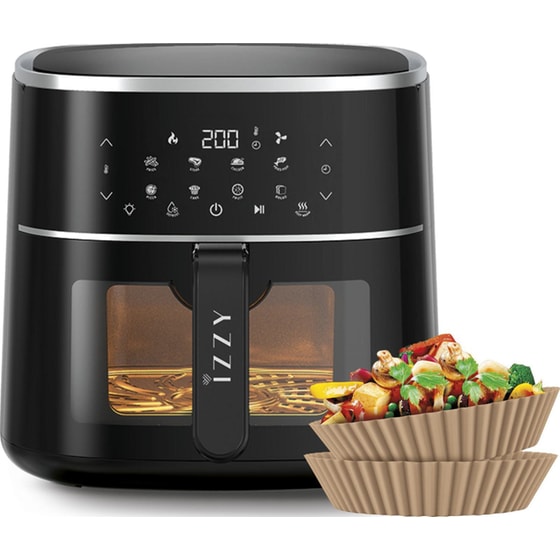 IZZY IZ-8218 με Αποσπώμενο Κάδο 1800 W 8.2 L Μαύρο Φριτέζα Αέρος image 5