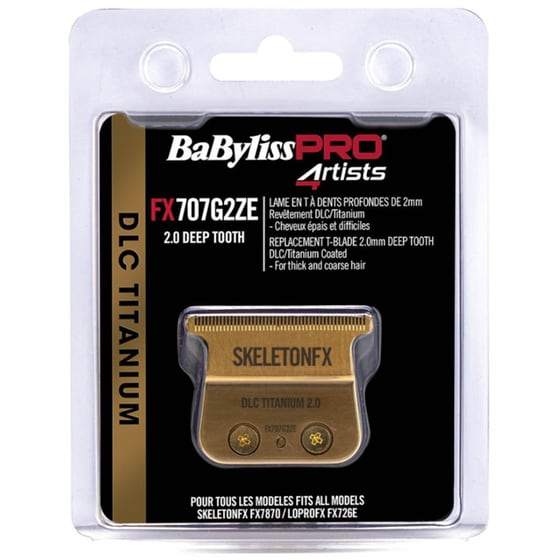 Ανταλλακτικό Κοπτικό Babyliss Pro Skeletonfx 2.0 Deep Tooth FX707G2ZE Dlc Titanium Gold image 0