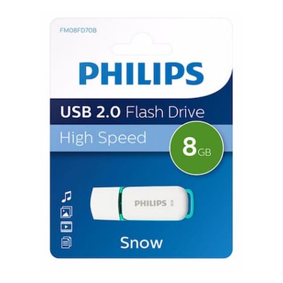 Philips Snow 8GB USB 2.0 Stick Λευκό image 1