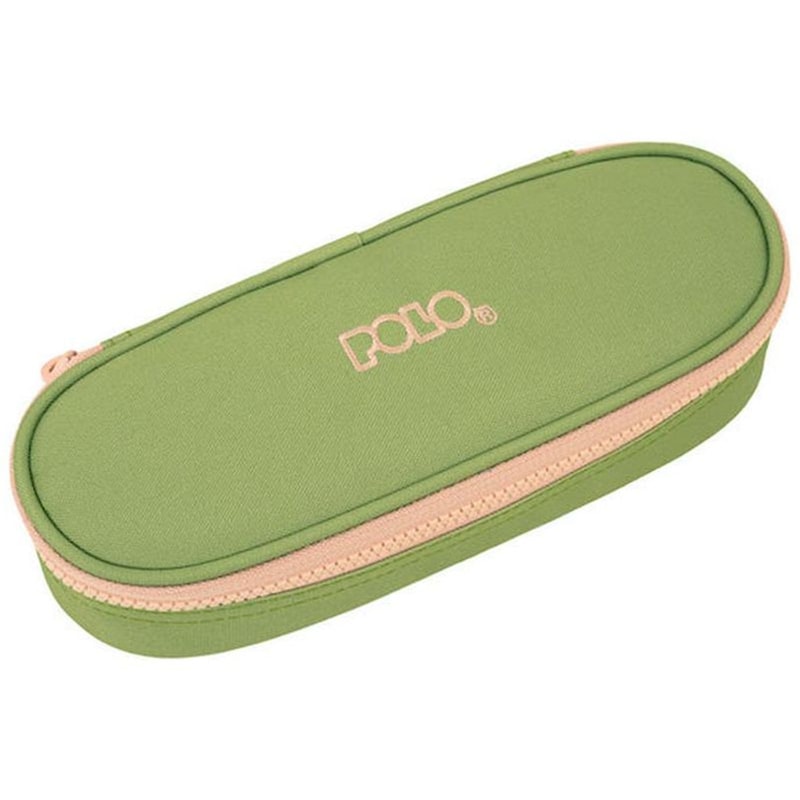 Κασετίνα Οβάλ Polo Box IV Green/Pink
