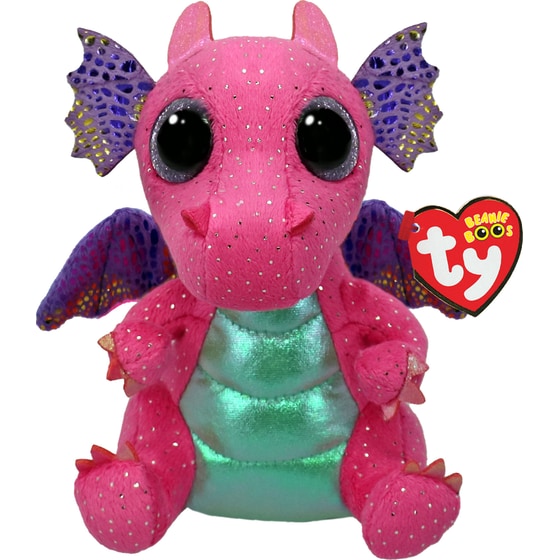Λούτρινο TY Beanie Boos Spitfire Χνουδωτός Δράκος Ροζ (15cm) image 0