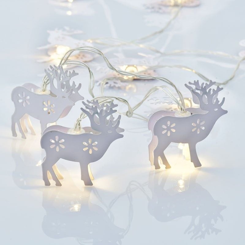 Χριστουγεννιάτικη Γιρλάντα 10 LED Aca Decor Reindeer