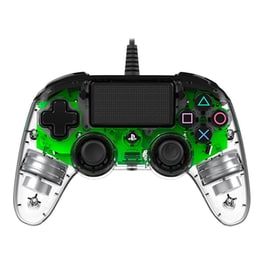Nacon Wired Compact LED Controller - Χειριστήριο PS4/PC Διάφανο/Πράσινο