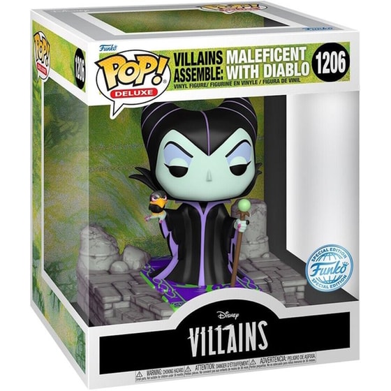 Funko Pop! Deluxe - Disney Villains - Maleficent with Diablo #1206 image 1
