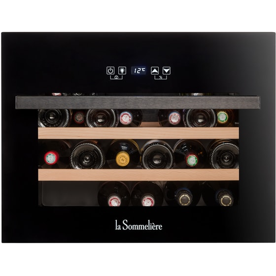 LA SOMMELIERE LSBI28B για 28 Μπουκάλια με LED φωτισμό και Anti-Vibration Σύστημα Μαύρο Εντοιχιζόμενος Συντηρητής Κρασιών image 8