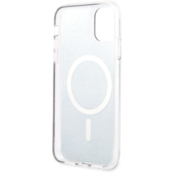 Θήκη Apple iPhone 11 - Guess 4g Logo Collection Magsafe Hard Case - Μαύρο image 1