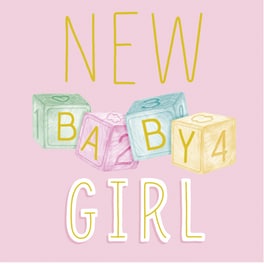 Ευχετήρια Κάρτα Legami New Baby Girl - 7x7cm