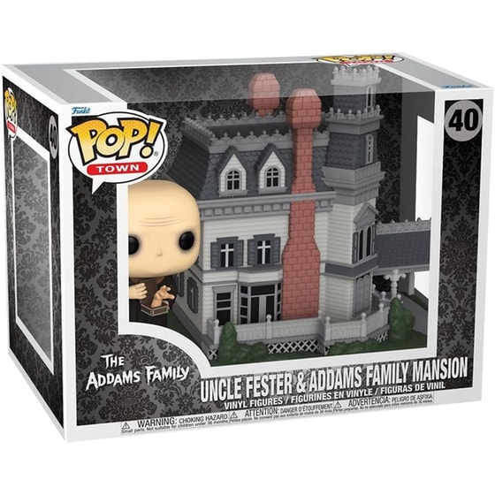 Funko Pop! Town - The Addams Family - Uncle Fester And Addams Family Mansion #40 image 1