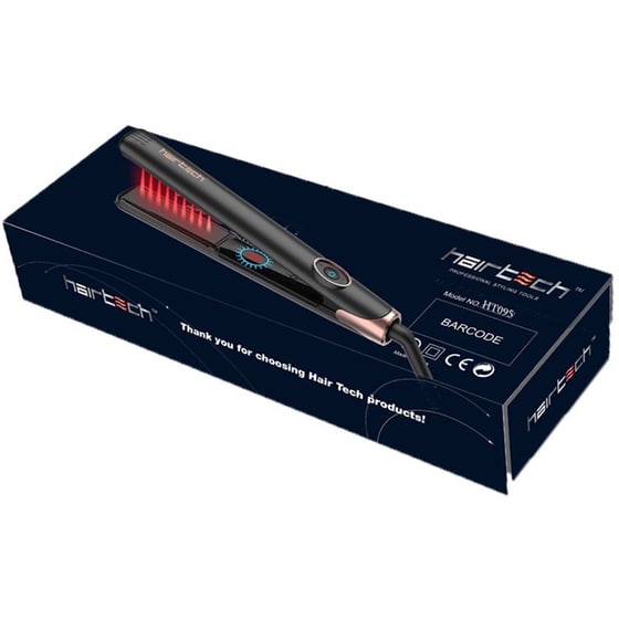 HAIRTECH Infrared HT095 Ceramic Ionic Ισιωτικό Μαλλιών Μαύρο image 1