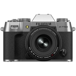 Φωτογραφική Μηχανή Mirrorless FUJIFILM X-T50 Kit XC15-45mm F3.5-5.6 OIS PZ - Ασημί