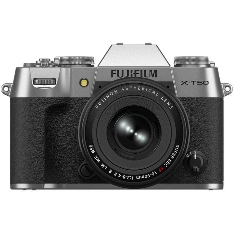 Fujifilm Φωτογραφική Μηχανή Mirrorless FUJIFILM X-T50 Kit XC15-45mm F3.5-5.6 OIS PZ - Ασημί