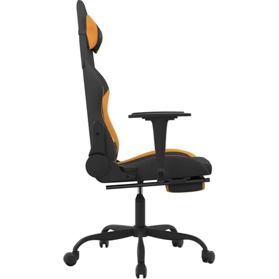 Καρέκλα Gaming VIDAXL 3143727 με Υποπόδιο - Μαύρο image 2