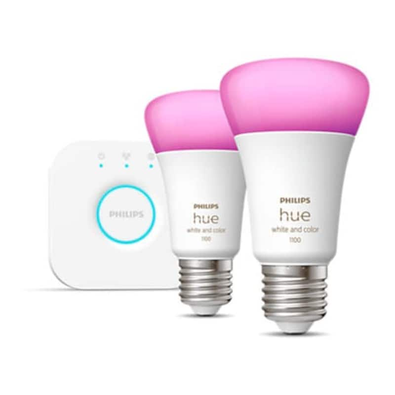 PHILIPS Έξυπνη Λάμπα Philips Starter Kit Hue Brigde E27 2 Τμχ - RGBW