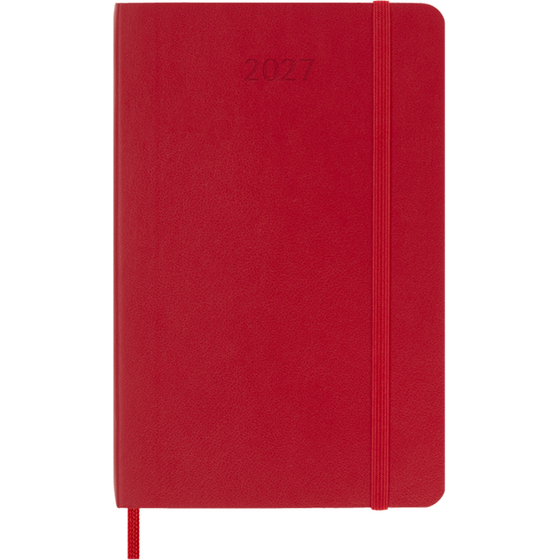 Ημερολόγιο Εβδομαδιαίο 2027 Moleskine 12M Pocket Soft Cover Κόκκινο image 0