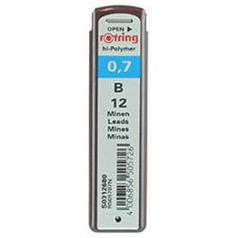 ROTRING MECH.PENCIL LEADS 0.7 Β BOX10
