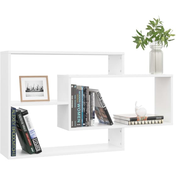 Ραφιέρα Τοίχου VidaXL από Μοριοσανίδα 104x20x58.5 cm - Λευκό image 4