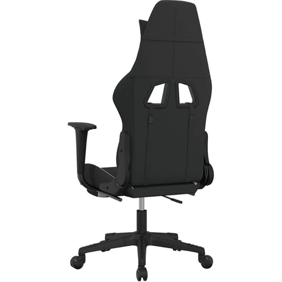 Καρέκλα Gaming VIDAXL 345508 με Υποπόδιο - Μαύρο image 3