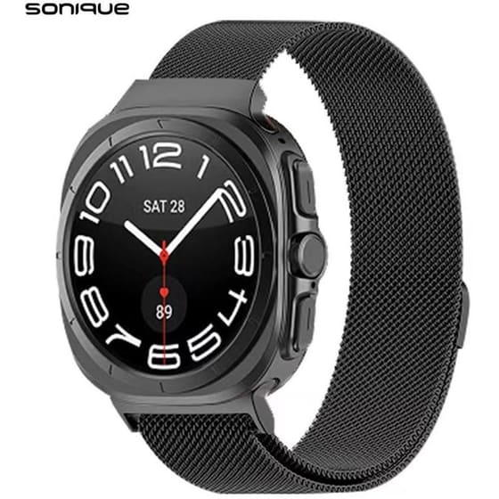 Λουράκι Sonique Stainless Steel Milanese Classic για Galaxy Watch Ultra 47mm - Black image 0