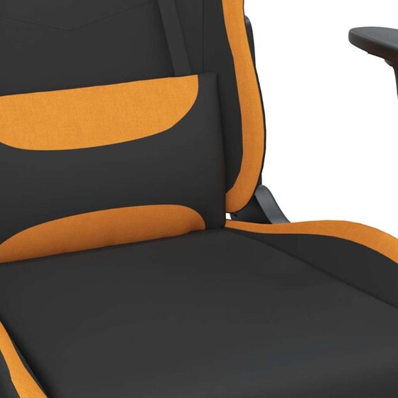 Καρέκλα Gaming VIDAXL 345505 με Υποπόδιο - Μαύρο image 5