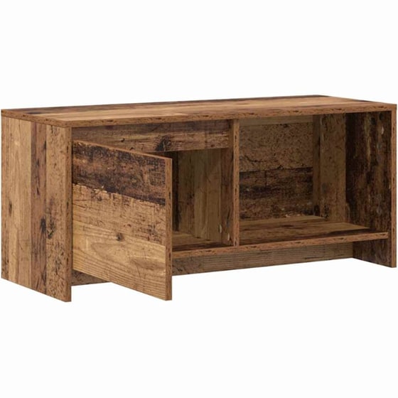 Έπιπλο Τηλεόρασης VidaXL 90 x 35 x 40 cm - Παλαιωμένο Ξύλο image 4
