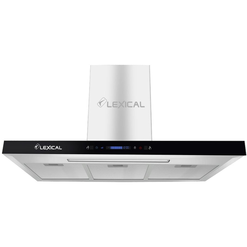 LEXICAL LRH-9560-8 90 cm Inox Καμινάδα - Τζάκι Απορροφητήρας