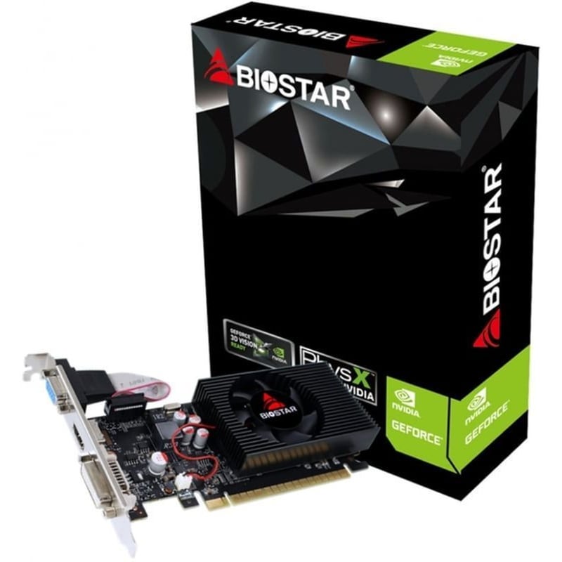 BIOSTAR Κάρτα Γραφικών Biostar VGA GeForce GT730 2GB DDR3 128-bit VN7313THX1-TBARL-BS2