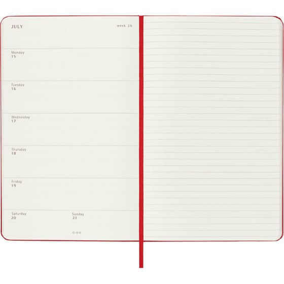 Ημερολόγιο Moleskine 2023-2024 18Μ Εβδομαδιαίο Large Hard Scarlet Red image 2