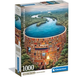 Παζλ Clementoni High Quality Collection Βιβλιοθήκη (1000 Κομμάτια)