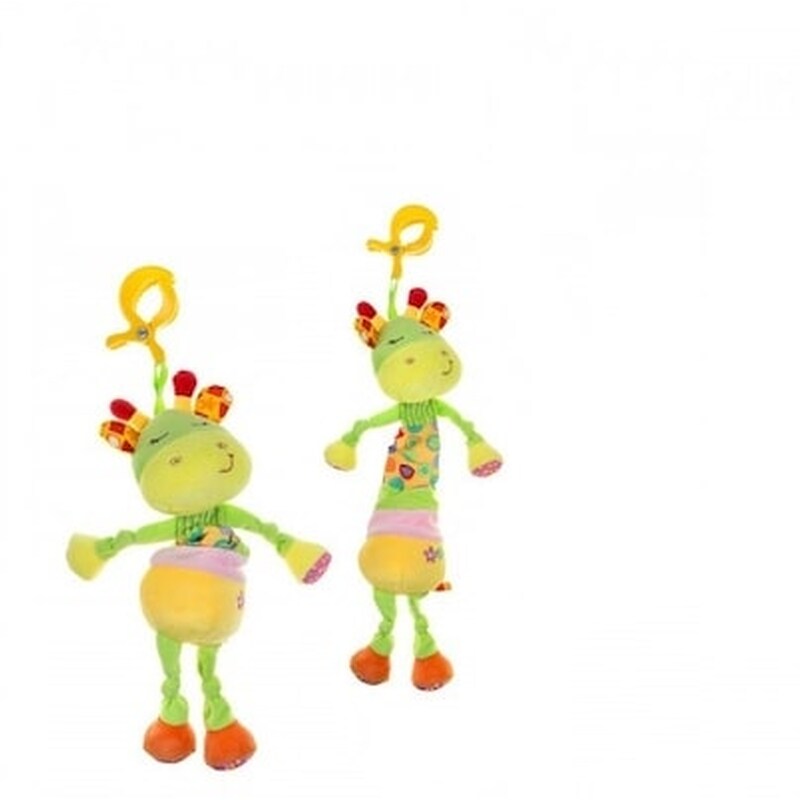 Akuku Μουσικό Κρεμαστό Λούτρινο Με Κλιπ – Giraffe (a0389)