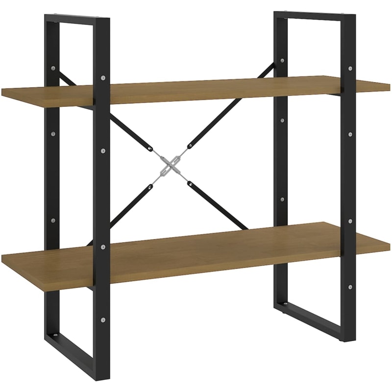 Βιβλιοθήκη VidaXL από Μέταλλο 80x30x70 cm - Καφέ VIDAXL