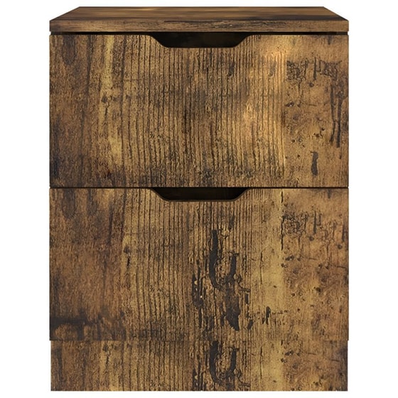 Κομοδίνο Vidaxl Από Μοριοσανίδα 2τμχ 40x40x50 cm - Καπνιστό Δρύς image 3