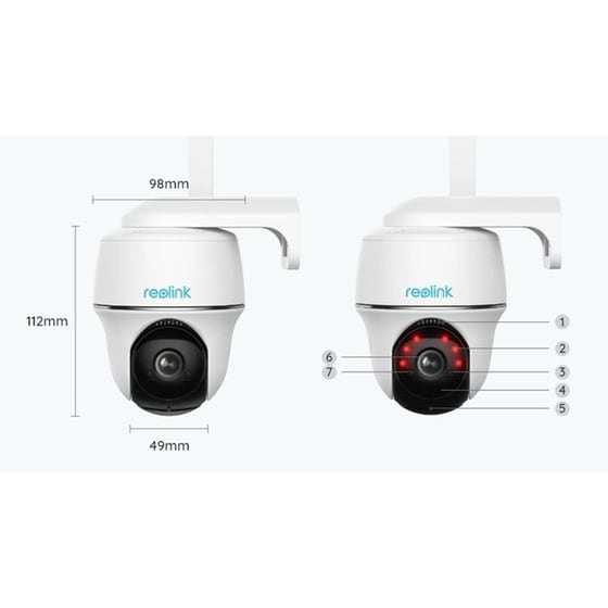 Ασύρματη IP Camera Reolink Go Series G430 2K 4MP Dome με 4G & Αδιάβροχη image 3
