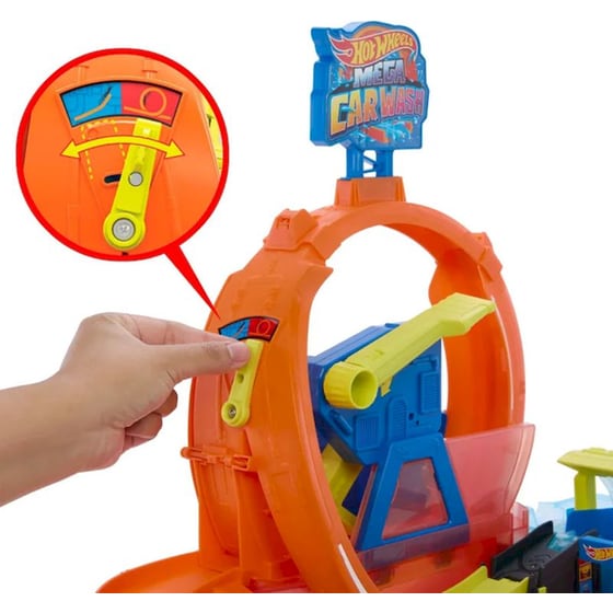 Πλυντήριο Χρωμοκεραυνών Mattel Hot Wheels με Λουπ image 2