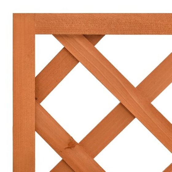 Vidaxl Γλάστρα Κήπου Με Καφασωτό Πορτοκαλί 50x25x90 Εκ. Ξύλο Ελάτης image 5