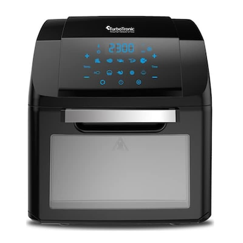 TURBOTRONIC Turbotronic Ψηφιακός Φούρνος Θερμού Αέρα 1500w Χωρ. 12l Με Led Φωτισμό, Tt-af2