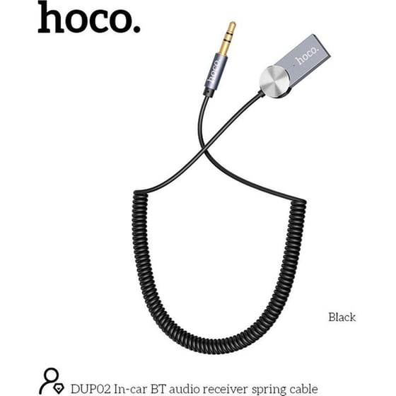 Transmitter Hoco Hoco DUP02 με Ενσωματωμένο Μικρόφωνο 1. 5m - Μαύρο image 0