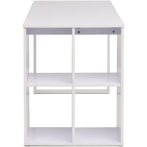 Γραφείο Βιβλιοθήκη VidaXL από Μοριοσανίδα 120x60cm - Λευκό image 3