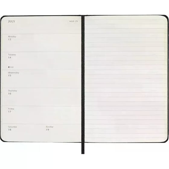 Ημερολόγιο Εβδομαδιαίο Moleskine 2025-2026 18Μ Pocket Black Hard image 4