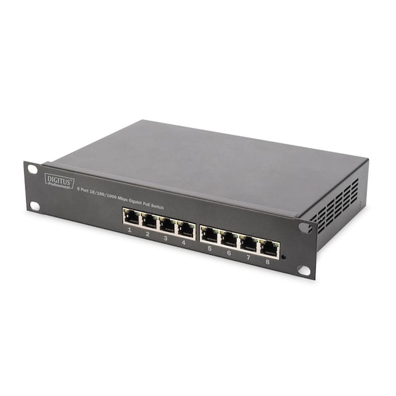 DIGITUS Digitus DN-95317 Network Switch Unmanaged Gigabit Ethernet (1000 Mbps) PoE Support