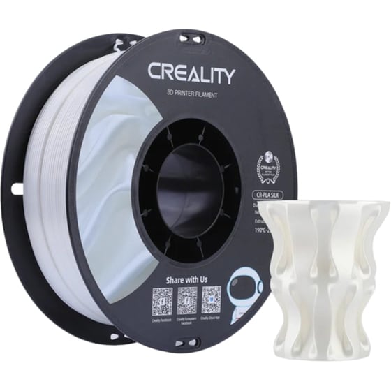 Creality CR-PLA 1.75mm Silk White 3D Printer Filament image 0