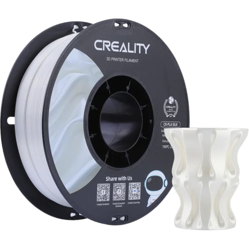 Creality CR-PLA 1.75mm Silk White 3D Printer Filament