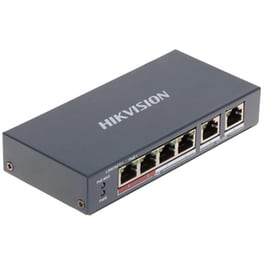 Hikvision DS-3E0106P-E/M Network Switch Unmanaged L2 4x PoE Ports, 35W, 100 Mbps