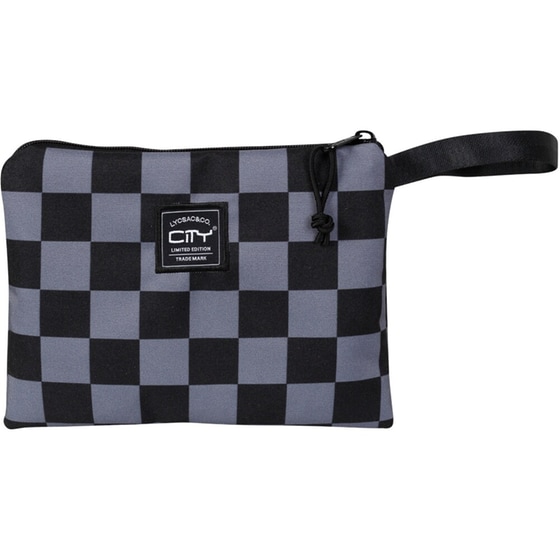 Τσαντάκι Νεσεσέρ City Grey Checkers image 0