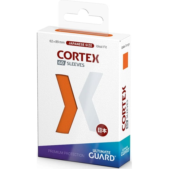 Ultimate Guard Cortex Card Sleeves Japanese Small Size - Orange (60 Sleeves) image 1