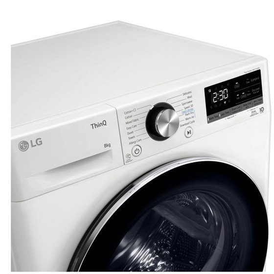 LG RH80V9AVHN 8 kg με Αντλία Θερμότητας Λευκό Στεγνωτήριο Ρούχων image 8