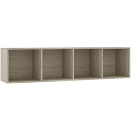 Βιβλιοθήκη VidaXL από Μοριοσανίδα 143x30x36 cm - Mπεζ/Sonoma