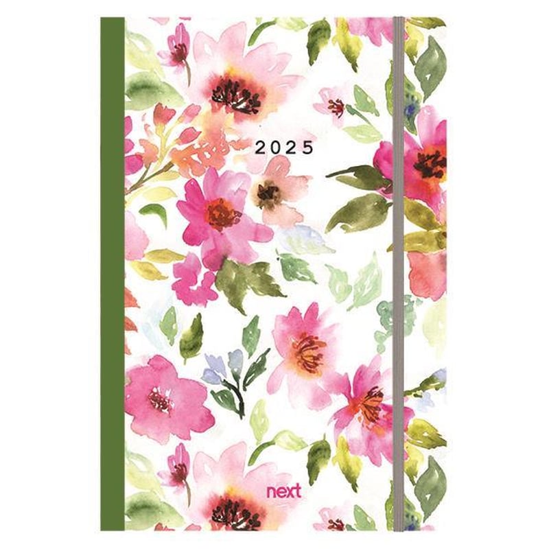 NEXT Next Ημερολόγιο 2025 Trends Ημερήσιο Flexi Με Λάστιχο 14x21εκ. Flowers