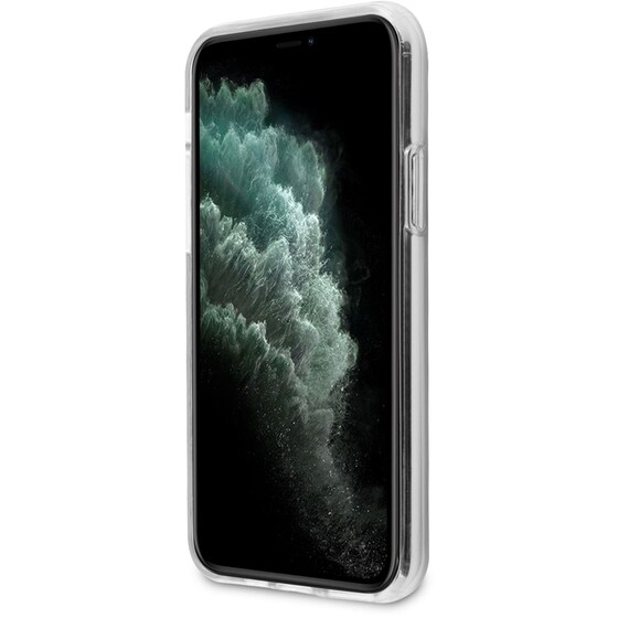 Θήκη Apple iPhone 11 Pro - Guess Triangle Logo Collection - Clear / Silver image 4