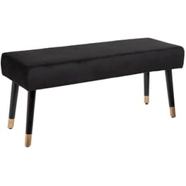Ταμπουρέ Spitishop A-s Salome Black 157236a 100x35x45cm - Μαύρο