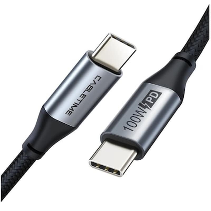 CABLETIME Καλώδιο Cabletime USB-C Male σε USB-C Male - 1m